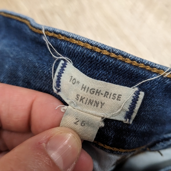 Madewell 10" High Rise Skinny Jeans Size 26 - Picture 8 of 10